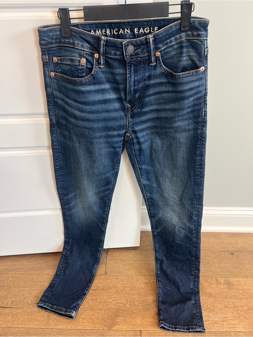 Men’s American Eagle Outfitters Dark Blue Skinny Jeans-Size 30/30